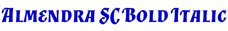 Almendra SC Bold Italic フォント